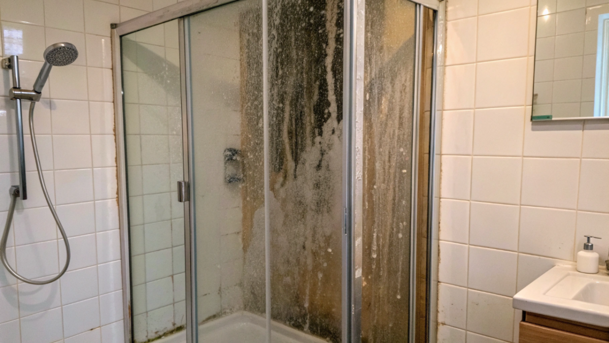 In meno di sette giorni, questo errore nella pulizia della doccia fa sì che il vetro perda la sua lucentezza e si appanni più velocemente