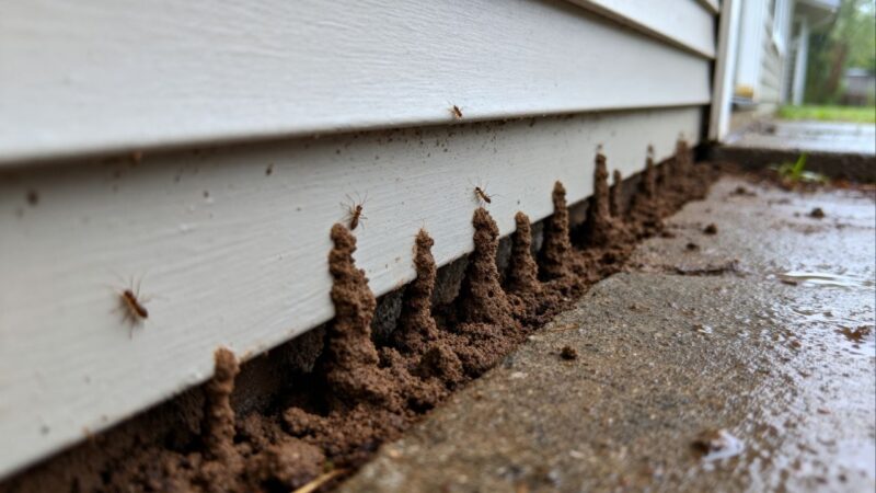 Le termiti sotterranee distruggono silenziosamente porte e mobili in legno a causa dell'umidità costante nelle case a un piano